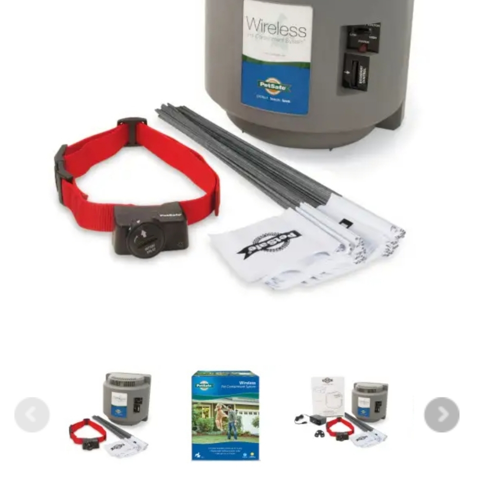 Pet Safe Wireless Invisible Fencing with extra collar, containment system.
